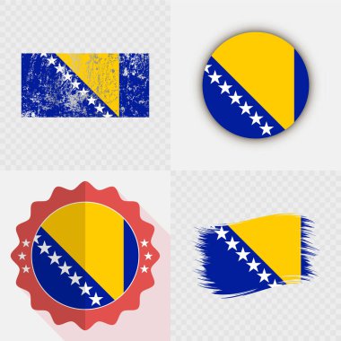 Bosna-Hersek Ulusal Bayrak Simgesi Koleksiyonu.