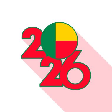 İçinde Benin Bayrağı olan 2026 Long Shadow Banner.