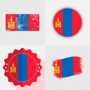 Moğolistan Ulusal Bayrak Simgesi Koleksiyonu.