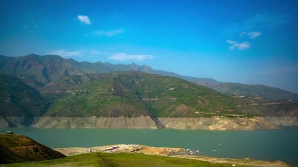 Uttarakhand Garhwal Ilçesindeki Güzel Yeşil Dağlar Lansdowne Vadilerinin Timelapse Videosu — Stok video