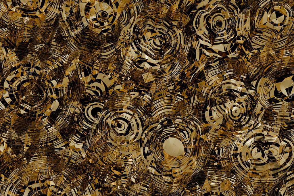 Gold pattern abstract background