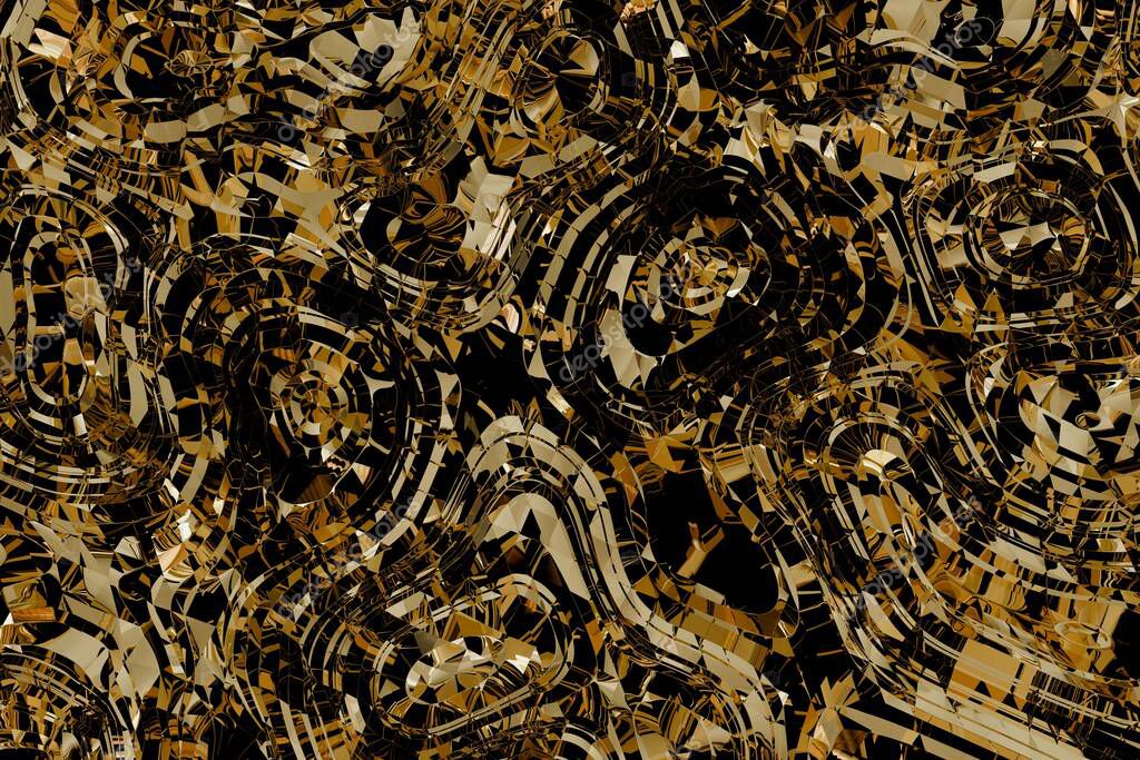 Gold pattern abstract background