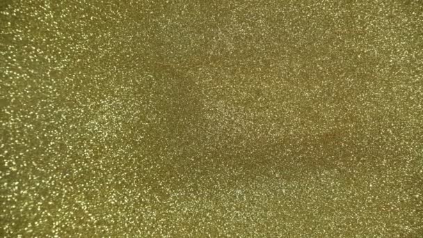 Goldglitzer Abstrakter Hintergrund Mit Funkelnder Textur Golden Schimmerndes Licht — Stockvideo