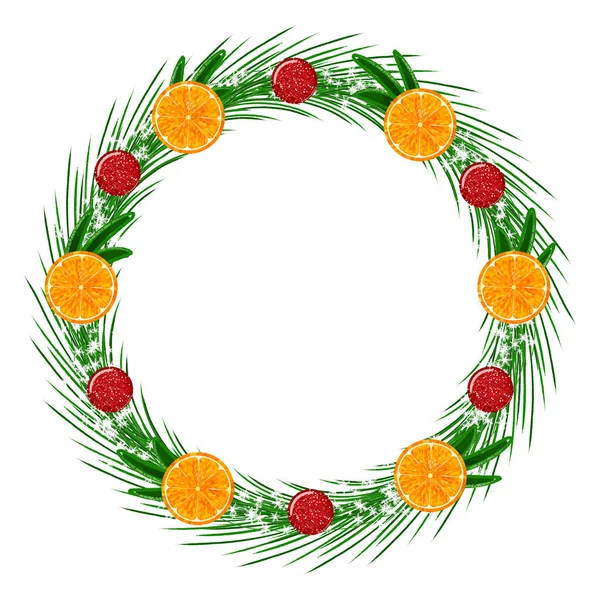 Merry Christmas Wreath Different Decorating Purposes High Quality Illustration — Fotografia de Stock