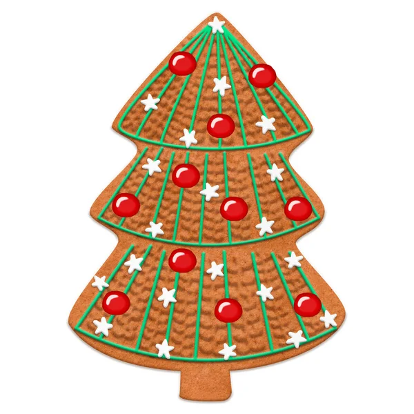 Linda Galleta Jengibre Navidad Para Diferentes Diseños Navideños Ilustración Alta —  Fotos de Stock