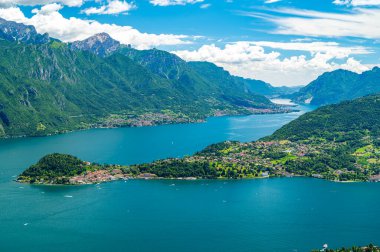 Como Gölü Panorama, Bellagio ve Lecco şubesi, Menaggio 'dan..