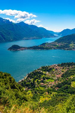 Como Gölü Panorama, Bellagio ve Lecco şubesi, Menaggio 'dan..