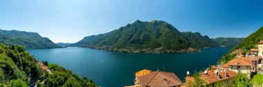 Como Gölü manzarası, Pognana 'da, gölün Como tarafında.. 