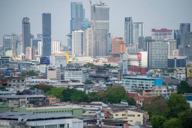 Tayland 'ın Bangkok kentindeki Icon Siyam Alışveriş Merkezi' nden Skyline. Tayland, Bangkok, Aralık 2022,