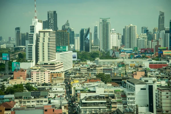 Vista Skyline Della Città Bangkok Dal Punto Vista Della Baiyoke — Foto Stock