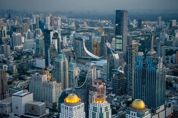 Vista Horizonte Ciudad Bangkok Desde Mirador Baiyoke Sky Hotel Tower —  Fotos de Stock