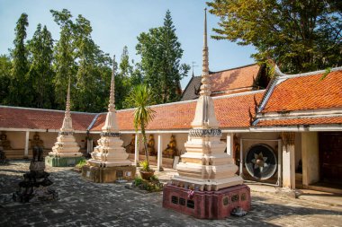 Amphawa kasabasındaki Wat Bang Khae Yai Tayland 'da Samut Songkhram, Amphawa, Kasım 2022