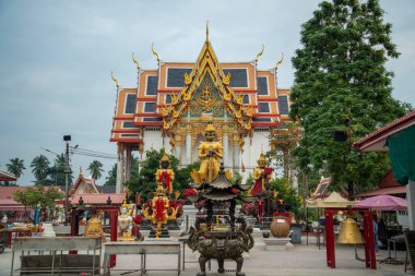 Amphawa kasabasındaki Wat Wat Chulamanee Tayland 'ın Samut Songkhram ilçesine bağlı., 