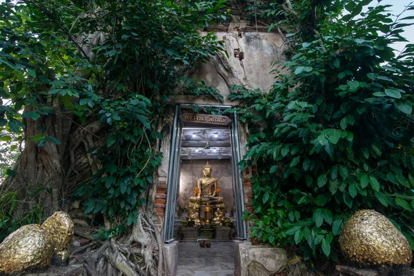 Buddha Wat Bang Kung Town Amphawa Province Samut Songkhram Thailand — Stock Photo, Image