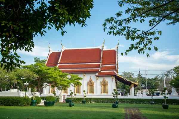 Wat Amphawan Chetiyaram Town Amphawa Province Samut Songkhram Thailand Thailand — Stock Photo, Image