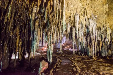 Tayland 'ın Ratchaburi iline bağlı Ratchaburi şehri yakınlarındaki Tham Khao Bin Mağarası, Kasım 2022