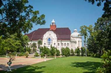 Royal Palace Phra Ram Ratcha Niwet Tayland 'ın Phetchaburi şehrinde bulunan Petchaburi şehrinde Kasım 2022