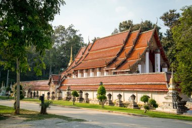 Ratchaburi şehri yakınlarındaki Wat Khanon Tayland, Tayland, Ratchaburi, Kasım 2022