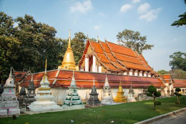 Ratchaburi şehri yakınlarındaki Wat Khanon Tayland, Tayland, Ratchaburi, Kasım 2022