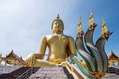 Wat Muang, Tayland 'ın Ang Thong ilçesine bağlı Wiset Chai Chan köyünde, Ang Thong, Kasım 2022