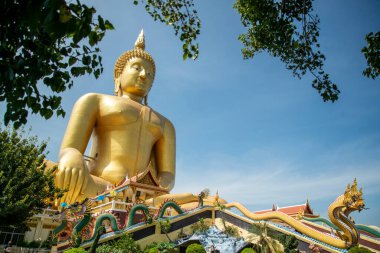 Wat Muang, Tayland 'ın Ang Thong ilçesine bağlı Wiset Chai Chan köyünde, Ang Thong, Kasım 2022