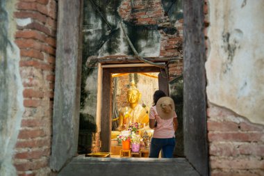 Ang Thong şehrindeki Wat Sang Kratai Tayland 'da Ang Thong, Ang Thong, Kasım 2022