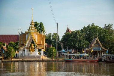 Ayutthaya şehrindeki Wat Khun Phrom Tayland 'ın Ayutthaya iline bağlı Ayutthaya, Ayutthaya, Kasım 2022
