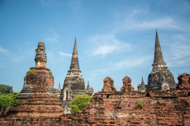 Ayutthaya, Tayland 'ın Ayutthaya iline bağlı Ayutthaya kentinde Wat Phra Si Santhe, Kasım 2022