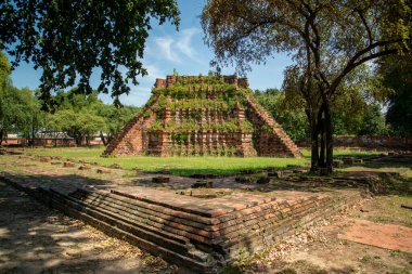 Wat Warapho harabeleri veya ne Wang Rakhang Tayland 'ın Ayutthaya ilinde Ayutthaya şehrinde Kasım 2022
