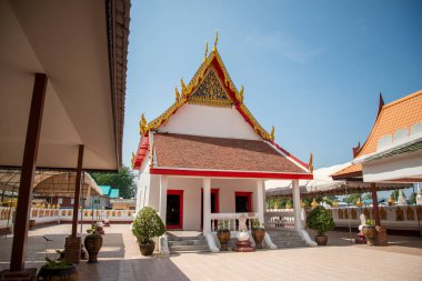 Ayutthaya şehri Ayutthaya 'daki Wat Phanom Yong Tayland, Ayutthaya, Kasım 2022