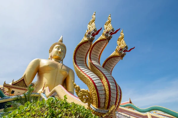 Wat Muang Wiosce Wiset Chai Chan Prowincji Ang Thong Tajlandii — Zdjęcie stockowe