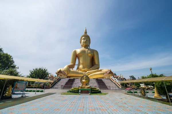 Wat Muang Nel Villaggio Wiset Chai Chan Nella Provincia Ang — Foto Stock