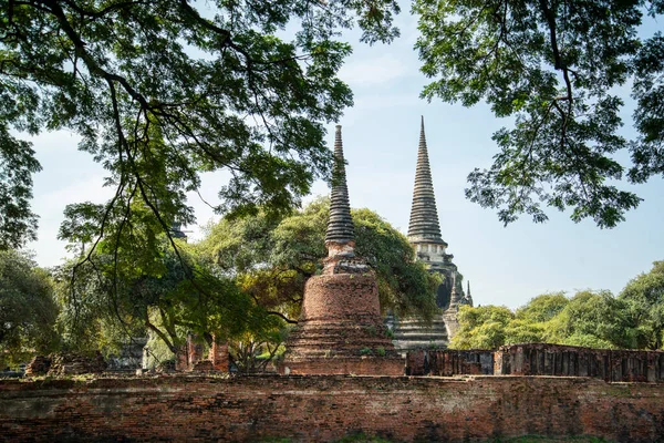 Wat Phra Sanphet Městě Ayutthaya Provincii Ayutthaya Thajsku Thajsku Ayutthaya — Stock fotografie
