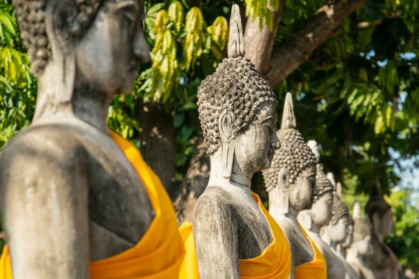 2022年11月タイ アユタヤ県アユタヤ市のワット チャイ モンコンにおける仏 — ストック写真
