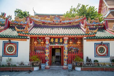 Tayland 'ın Ayutthaya ilindeki Ayutthaya şehrindeki Chao Mae Soi Dokmarc Tapınağı, Kasım 2022