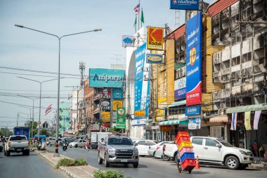 Ayutthaya şehir merkezi, Tayland 'ın Ayutthaya iline bağlı Ayutthaya, Kasım 2022