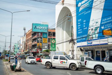 Ayutthaya şehir merkezi, Tayland 'ın Ayutthaya iline bağlı Ayutthaya, Kasım 2022