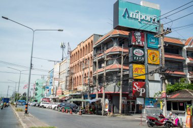 Ayutthaya şehir merkezi, Tayland 'ın Ayutthaya iline bağlı Ayutthaya, Kasım 2022