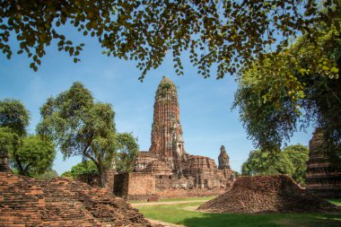 Ayutthaya şehrindeki Wat Phra Ram Tapınağı Tayland 'da Ayutthaya ili, Ayutthaya, Ayutthaya, Kasım 2022