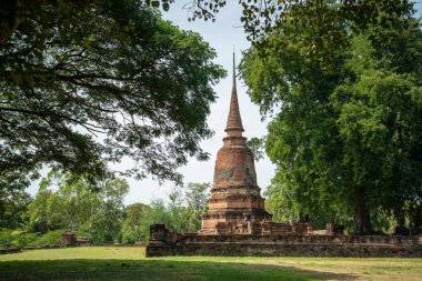 Ayutthaya şehrindeki Wat Jao Prap Tapınağı kalıntıları Tayland 'ın Ayutthaya ili, Ayutthaya, Kasım 2022