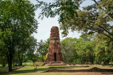 Ayutthaya şehrindeki Wat Jao Phram Tapınağı Tayland 'ın Ayutthaya iline bağlı Ayutthaya, Ayutthaya, Kasım 2022