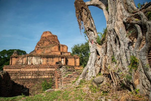 Tempe Ruins Wat Khun Muang Jai City Ayutthaya Province Ayutthaya — Stock Photo, Image