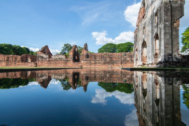 the ruins at the Phra Narai Ratchaniwet Palace in the City of Lopburi in the Province of Lopburi in Thailand,  Thailand, Lopburi, November, 2022