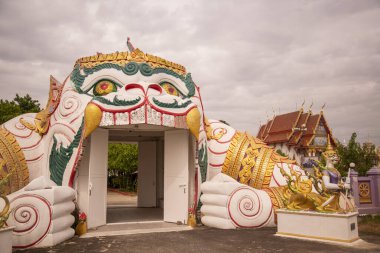 the Wat Khung Tha Lao near the City of Lopburi in the Province of Lopburi in Thailand,  Thailand, Lopburi, November, 2022