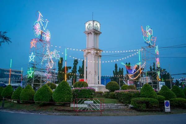 Clock Tower Koh Loi Island Bridge City Racha Province Chonburi — Stock Photo, Image