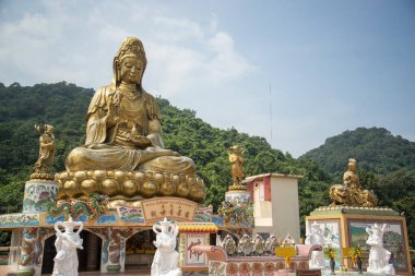 a chinese Temple in the City of Si Racha in the Province of Chonburi in Thailand,  Thailand, Siracha, November, 2022