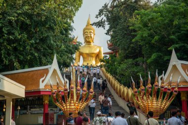 the Big Buddha Temple on the Pratamnak Hill in the city of Jomtien near Pattaya in the Province of Chonburi in Thailand,  Thailand, Pattaya, November, 2022