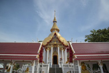 the Wat Chai Mongkhon near the city of Pattaya in the Province of Chonburi in Thailand,  Thailand, Pattaya, November, 2022