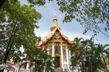 the Wat Chai Mongkhon near the city of Pattaya in the Province of Chonburi in Thailand,  Thailand, Pattaya, November, 2022