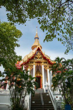 the Wat Chai Mongkhon near the city of Pattaya in the Province of Chonburi in Thailand,  Thailand, Pattaya, November, 2022